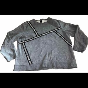 Men’s H&M This Hour Is Our Hour Grey Sweatshirt Size XL